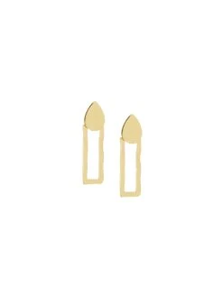 MARLYN SCHIFF RECTANGLE DROP POST EARRINGS