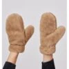 Hat Attack Fuzzy Faux Fur Mitten TAUPE -Apparel Sale Shop 546DCED8CFBDBRNPRODUCT 02