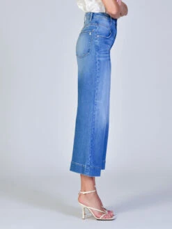 Black Orchid Emma Double Yoke Wide Leg Crop BRIGHT BLUE -Apparel Sale Shop 5B921D861AF5000PRODUCT 04