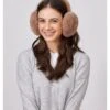 Hat Attack Oversized Faux Fur Earmuf TAUPE