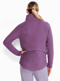 All Year Quilted Jacket PLUM -Apparel Sale Shop ACTF231060PLMPRODUCT 03