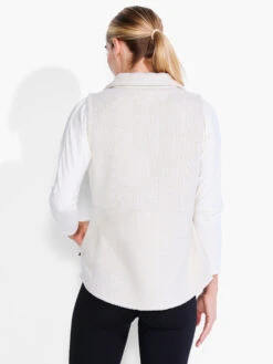 Fleece Knit Vest ALABASTER -Apparel Sale Shop ACTF238090ALBPRODUCT 03