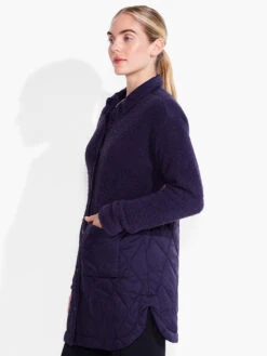 Quilted Mix Media Coat -Apparel Sale Shop ACTF238175AUEPRODUCT 02