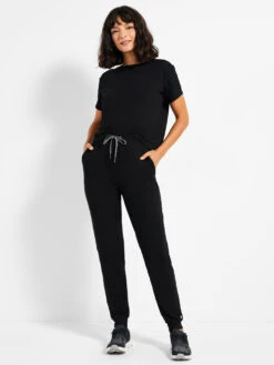 Brushed Flow Tee BLACK ONYX -Apparel Sale Shop ACTW238019BLXPRODUCT 04