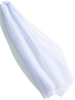 Meg Cohen Cashmere Whisper Featherweight Scarf PALE BLUE