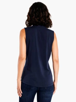 Ruffled Around Tank DARK INDIGO -Apparel Sale Shop ALL1014DIDPRODUCT 03