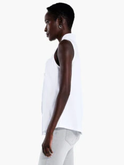 Ruffled Around Tank PAPER WHITE -Apparel Sale Shop ALL1014PWHPRODUCT 02