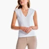 V-Neck Perfect Layer PAPER WHITE -Apparel Sale Shop ALL1095PWHPRODUCT 01