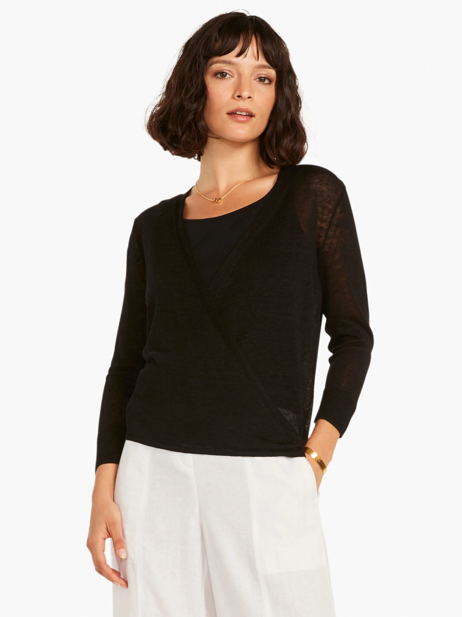 Lightweight 4-Way Cardigan BLACK ONYX 5 Lightweight 4-Way Cardigan BLACK ONYX - Image 3