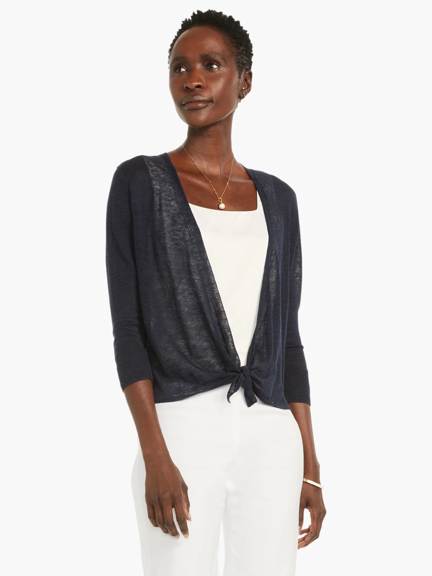 Lightweight 4-Way Cardigan DARK INDIGO 4 Lightweight 4-Way Cardigan DARK INDIGO - Image 2