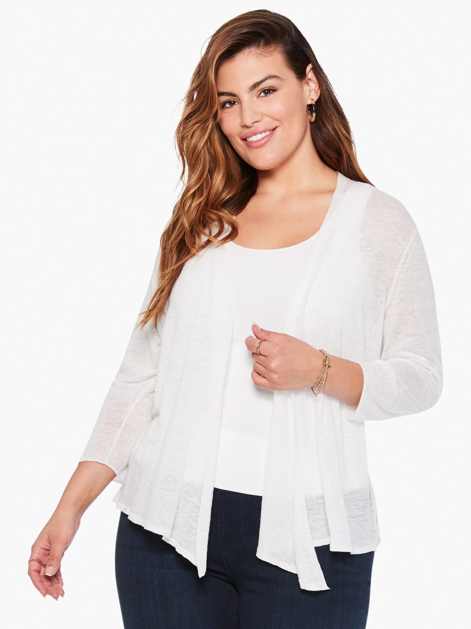 Lightweight 4-Way Cardigan PAPER WHITE 5 Lightweight 4-Way Cardigan PAPER WHITE - Image 3