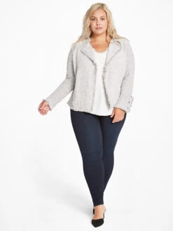 Fringe Mix Knit Jacket SUGAR COOKIE -Apparel Sale Shop ALL1133WSRCPRODUCT 05