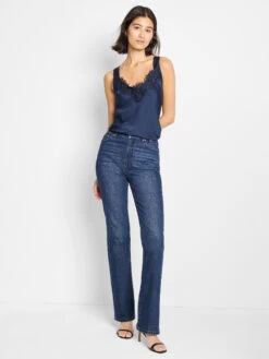 Lace Cami Tank DARK INDIGO -Apparel Sale Shop ALL1652DIDPRODUCT 02