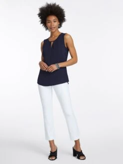 Easy Keyhole Top DARK INDIGO -Apparel Sale Shop ALL1670DIDPRODUCT 04