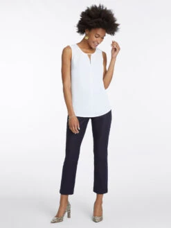 Easy Keyhole Top PAPER WHITE -Apparel Sale Shop ALL1670PWHPRODUCT 04