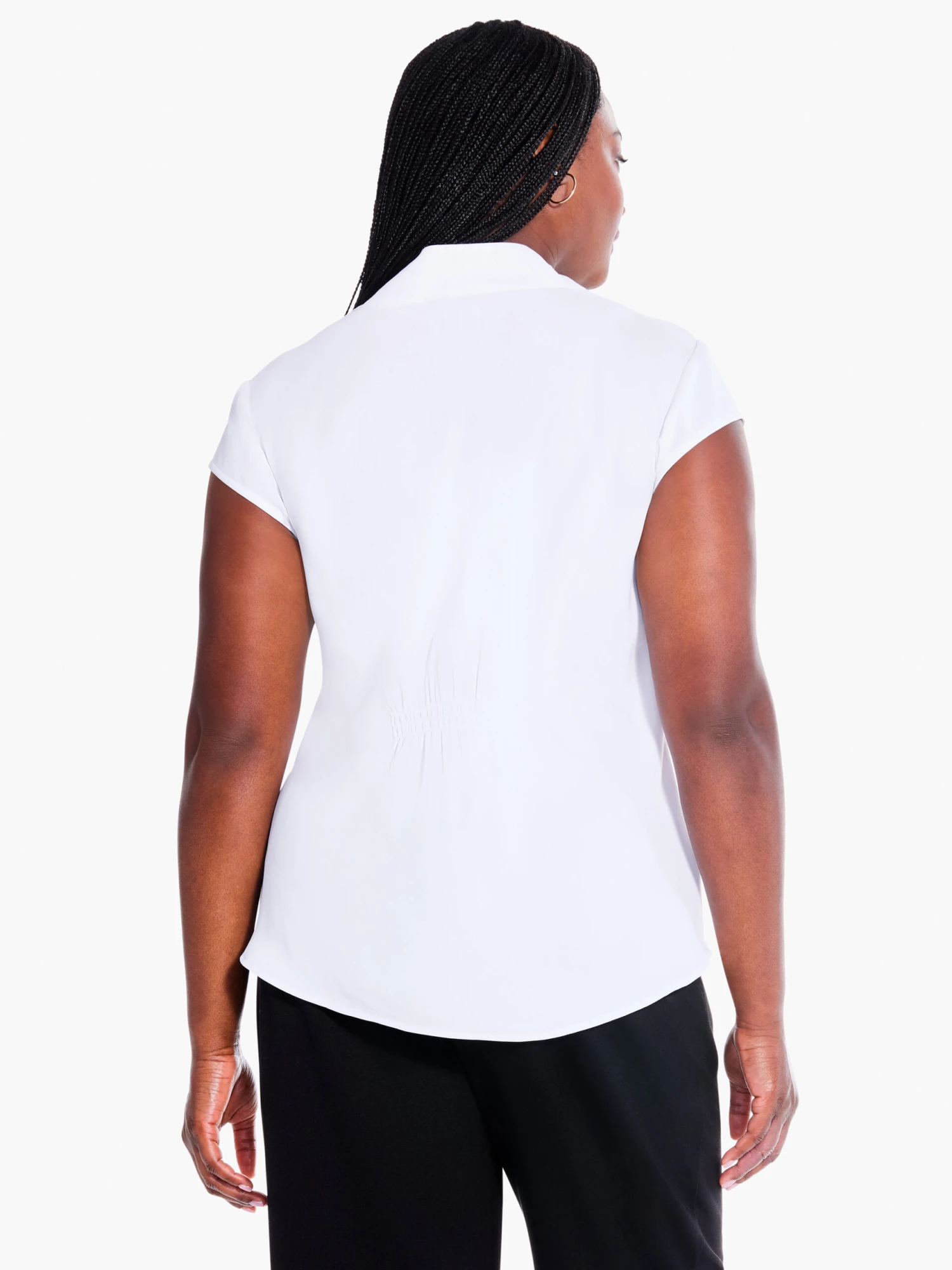 Cap Sleeve Day To Night Top PAPER WHITE 5 Cap Sleeve Day To Night Top PAPER WHITE - Image 3
