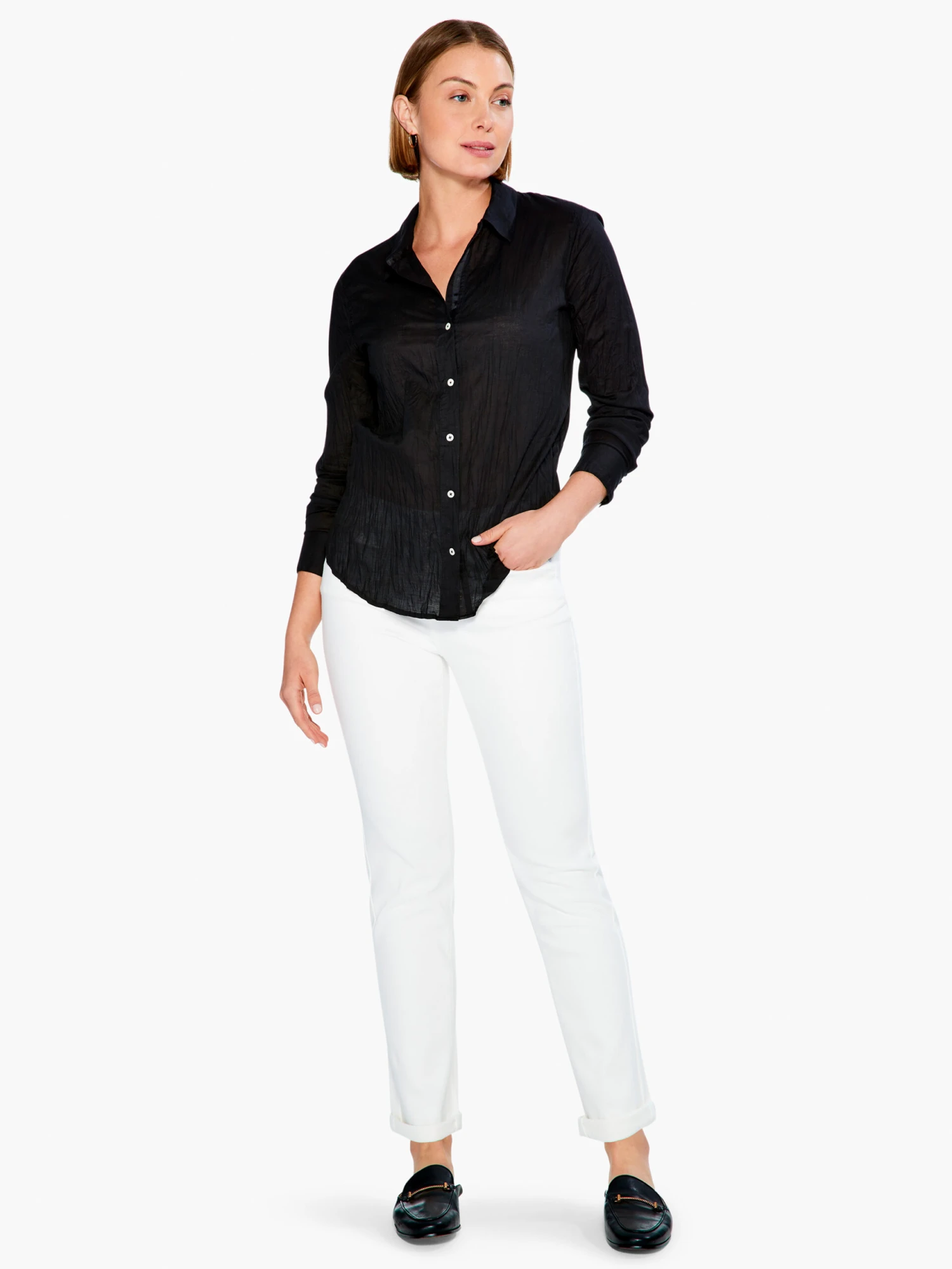 NZ Denim 29" Mid Rise Girlfriend Jeans PAPER WHITE 4 NZ Denim 29" Mid Rise Girlfriend Jeans PAPER WHITE - Image 2