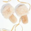 Samantha Holmes - Alpaca Fur Slides CHAMPAGNE -Apparel Sale Shop ALPACASLIPCHPPRODUCT 01