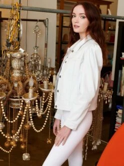 JKT NYC Ariel Burnished Leather WHITE -Apparel Sale Shop B578D341C3A4WHTPRODUCT 03