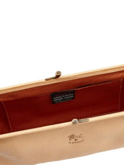 Il Bisonte - Small Snap Close Clutch NATURAL 7 Il Bisonte - Small Snap Close Clutch NATURAL -Apparel Sale Shop BCL027NATPRODUCT 03