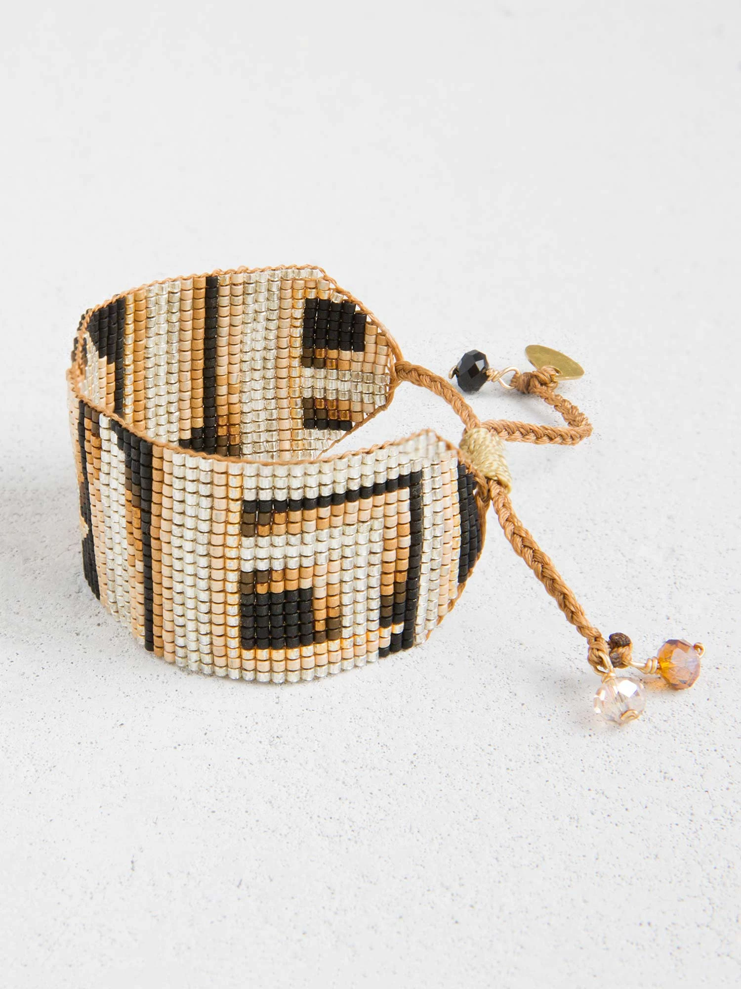 Mishky - Spicy Brown Mosaic Print Beaded Bracelet SPICY BROWN MIX 3 Mishky - Spicy Brown Mosaic Print Beaded Bracelet SPICY BROWN MIX