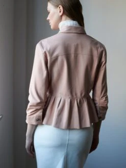 JKT Brie Burnished Leather With Peplum Hem -Apparel Sale Shop C982F7487D32PTLPRODUCT 010