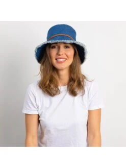 HAT ATTACK FRINGED BUCKET HAT -Apparel Sale Shop E030846ECEEEBLUPRODUCT 03
