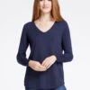 Vital V Neck Sweater DARK INDIGO