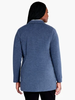 All Day Comfort Knit Blazer DARK INDIGO -Apparel Sale Shop F231017WDIDPRODUCT 03