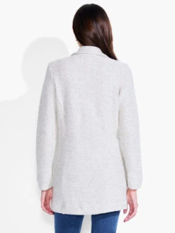 Easy Boucle Knit Blazer CREAM MIX -Apparel Sale Shop F231020CRXPRODUCT 03