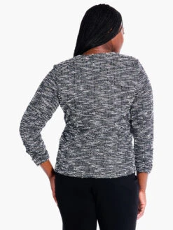 Starry Sky Knit Jacket BLACK MULTI -Apparel Sale Shop F231027WBLMPRODUCT 03