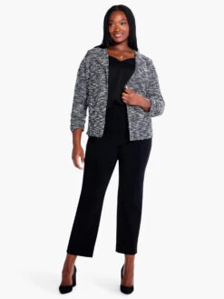 Starry Sky Knit Jacket BLACK MULTI -Apparel Sale Shop F231027WBLMPRODUCT 04