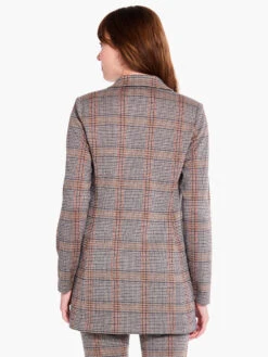 Sketched Plaid Knit Blazer NEUTRAL MULTI -Apparel Sale Shop F231029NUMPRODUCT 03