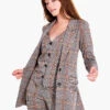Sketched Plaid Knit Blazer NEUTRAL MULTI -Apparel Sale Shop F231029NUMPRODUCT 04