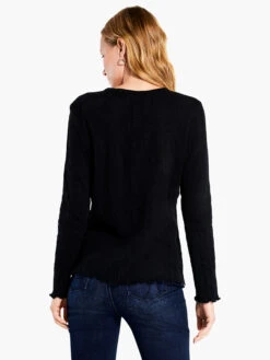 Lace Knit Tee BLACK ONYX 9 Lace Knit Tee BLACK ONYX -Apparel Sale Shop F231034BLXPRODUCT 03 1