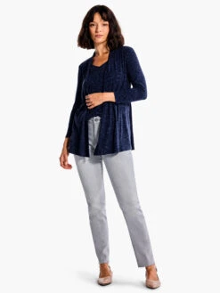 Pocket Drapey Rib Cardigan DARK INDIGO -Apparel Sale Shop F231061DIDPRODUCT 04 1