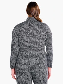 Etched Tweed Jacket BLACK MULTI -Apparel Sale Shop F231065WBLMPRODUCT 03