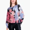 Autumn Bloom Sweater PINK MULTI 2 Autumn Bloom Sweater PINK MULTI -Apparel Sale Shop F231104PKMPRODUCT 01