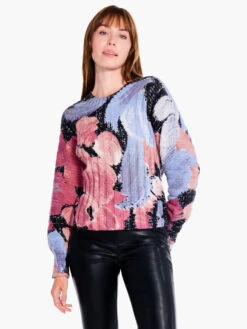 Autumn Bloom Sweater PINK MULTI