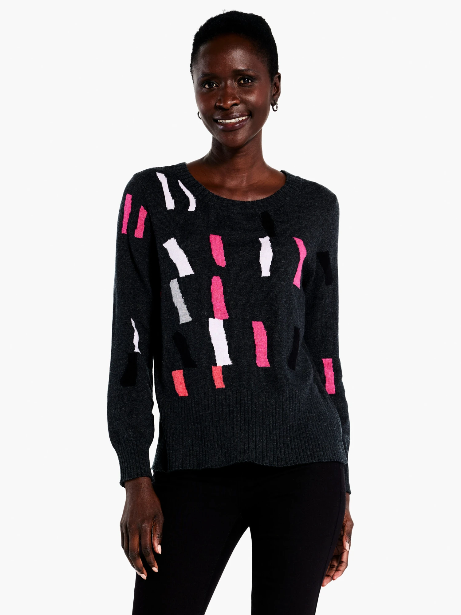 Falling Frost Sweater PINK MULTI 3 Falling Frost Sweater PINK MULTI