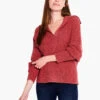 Drape Collar Shaker Sweater SPICE -Apparel Sale Shop F231111SPIPRODUCT 01