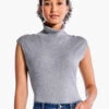 Sleeveless Turtleneck Sweater Tee MOONWALK -Apparel Sale Shop F231115MKWPRODUCT 01