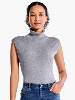 Sleeveless Turtleneck Sweater Tee MOONWALK