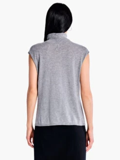 Sleeveless Turtleneck Sweater Tee MOONWALK -Apparel Sale Shop F231115MKWPRODUCT 03