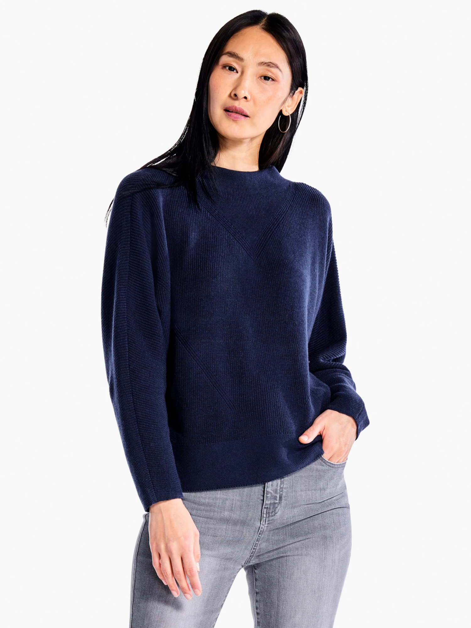 Shaker Knit Mock Sweater 3 Shaker Knit Mock Sweater