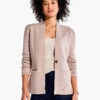 Femme Sleeve Knit Jacket -Apparel Sale Shop F231126BCTPRODUCT 01