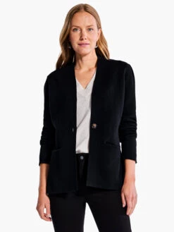 Femme Sleeve Knit Jacket BLACK ONYX