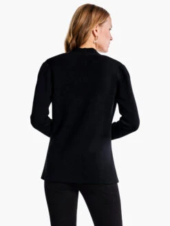 Femme Sleeve Knit Jacket BLACK ONYX -Apparel Sale Shop F231126BLXPRODUCT 03