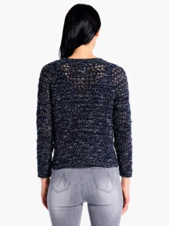 Midnight Sky Crochet Cardigan INDIGO MIX -Apparel Sale Shop F231128IGXPRODUCT 03