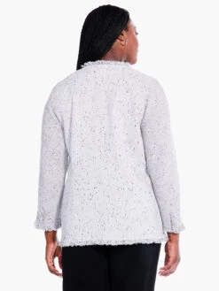 Fringe Mix Knit Blazer -Apparel Sale Shop F231138WRFLPRODUCT 03